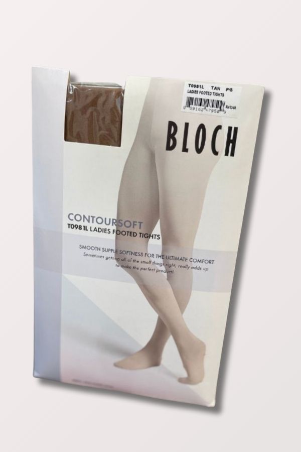 Bloch Ladies Contoursoft Footed Tights in Tan Style T0981L at New York Dancewear Company