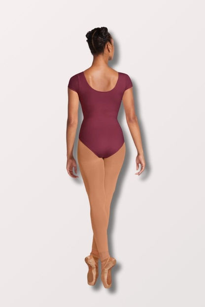 Bloch Ladies Cavalier Short Sleeve Leotard in Burgundy Style L5402 at New York Dancewear Company