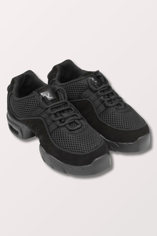 Bloch Men's Boost Mesh Split Sole Dance Sneaker in Black Style S0538M at New York Dancewear Company