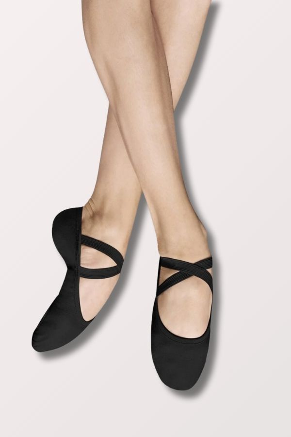 Bloch Men's Performa Canvas Split Sole Ballet Shoes in Black at New York Dancewear Company