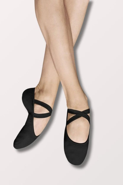 Bloch Men's Performa Canvas Split Sole Ballet Shoes in Black at New York Dancewear Company