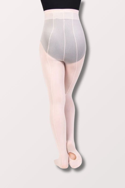 Adult TotalSTRETCH Back Seam Regular Mesh Convertible Tights (A45) - Theatrical Pink