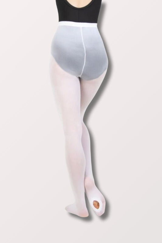 Body Wrappers Children's Total Stretch Convertible Tights in White Style C31 at New York Dancewear Company