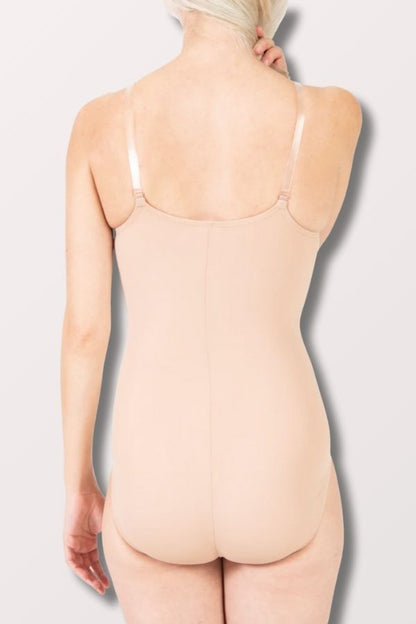 Body Wrappers Women's Camisole Bodyliner with Clear Straps in Nude Style260 at New York Dancewear Company