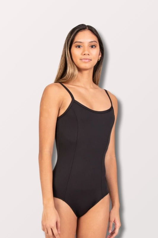Body Wrappers Girls Daniela Convertible Strap Leotard in Black Style BWP035 at New York Dancewear Company