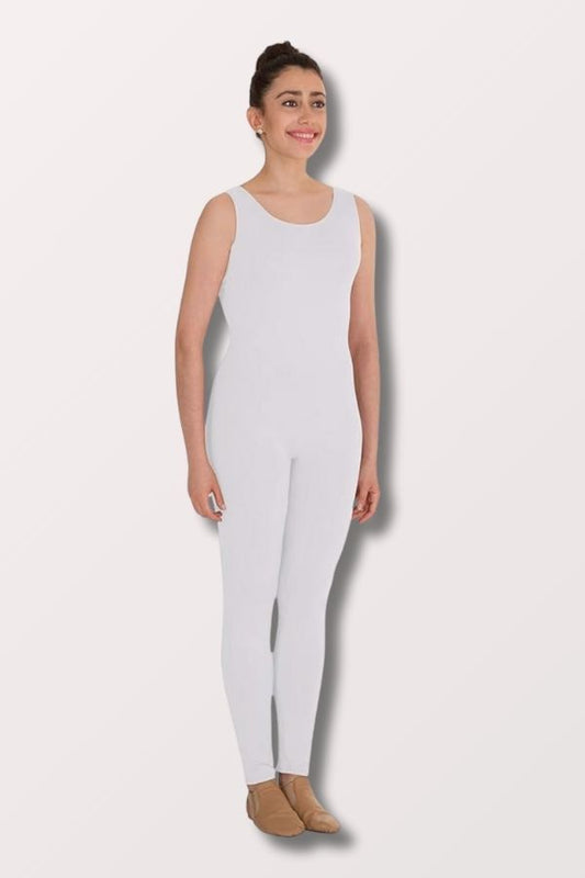 Body Wrappers Plus Size Microtech Tank Unitard in White Style MT0272 at New York Dancewaer Company