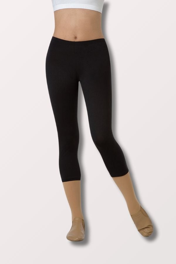 Body Wrappers Prowear Low Cut Crop Pants in Black Style BWP 219 at New York Dancewear Company