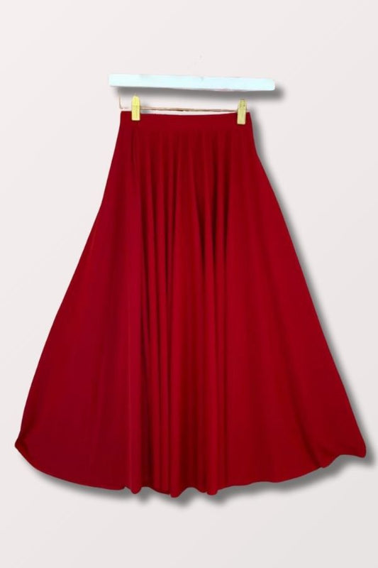 Body Wrappers Girls Praise Skirt in Scarlet Style 0501 at New York Dancewear Company