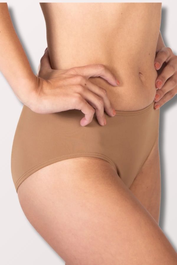 Body Wrappers Underwraps Bikini Cut Briefs in Dark Nude Style 264 at New York Dancewear Company