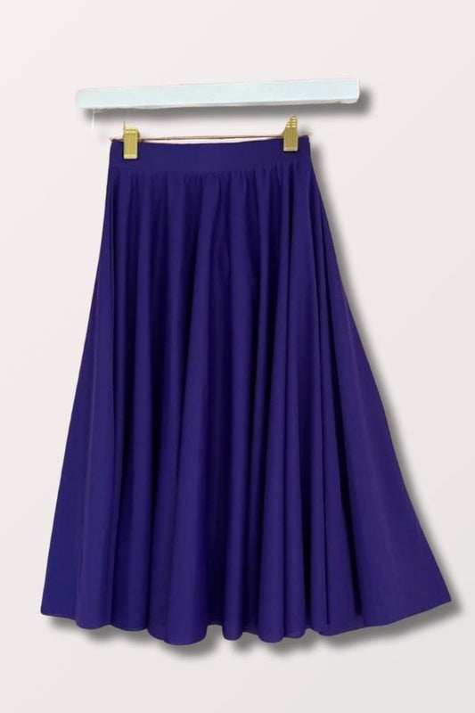 Body Wrappers Women's Plus Size Circle Praise Skirt in Deep Purple Style 501XX at New York Dancewear Company
