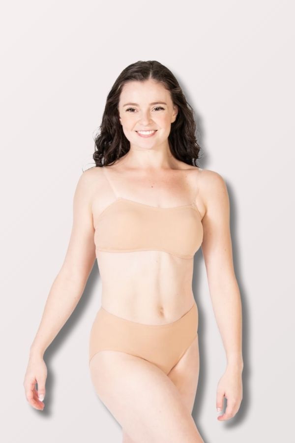 Body Wrappers Women's Total Stretch Bandeau Padded Bra in Nude Style 274 at New York Dancewear Company
