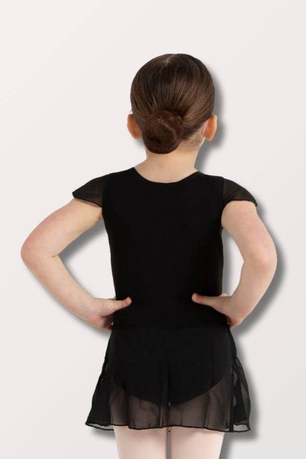 Capezio Girls Flutter Dance Dress in Black Style 11305C at New York Dancewear Company