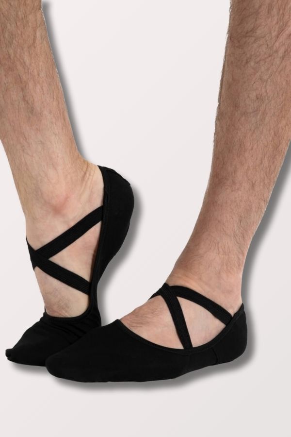 Capezio Adult Hanami Canvas Ballet Shoe in Black at New York Dancewear Company