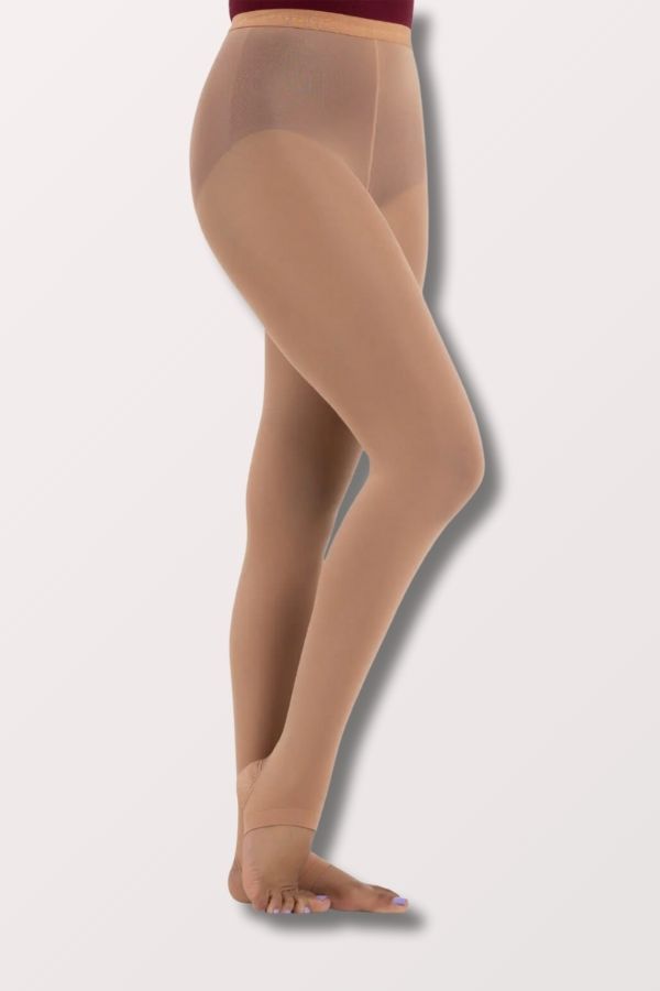 Capezio Adult Ultra Hold Stirrup Tights in Suntan Style N145 at New York Dancewear Company