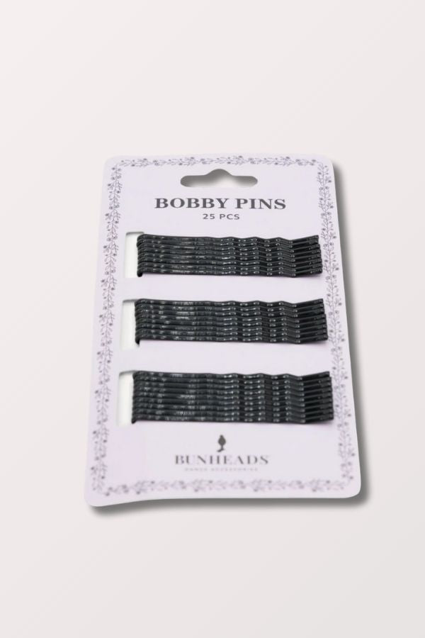 Capezio Bunheads Double Coated Metal Bobby Pins in Black Style BH449 at New York Dancewear Company
