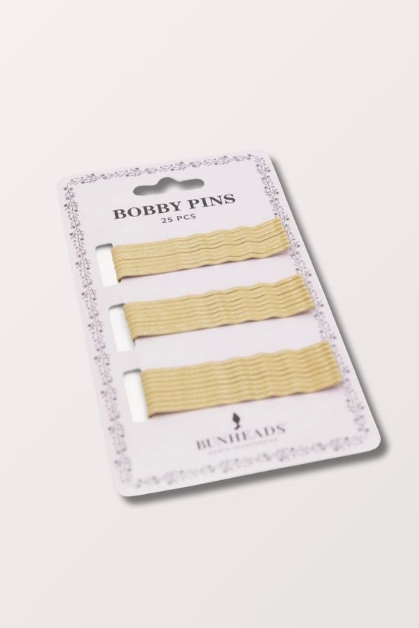 Capezio Bunheads Double Coated Metal Bobby Pins in Blonde Style BH446 at New York Dancewear Company