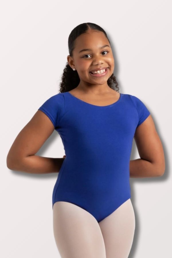 Capezio Children's Short Sleeve Leotard in Royal Style CC400C at New York Dancewear Company