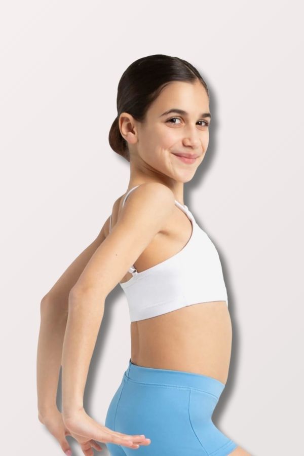 Capezio Children's Camisole Bra Top in White Style TB102C at New York Dancewear Company