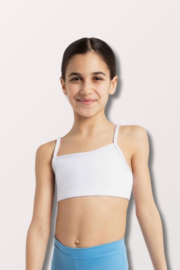 Capezio Children's Camisole Bra Top in White Style TB102C at New York Dancewear Company