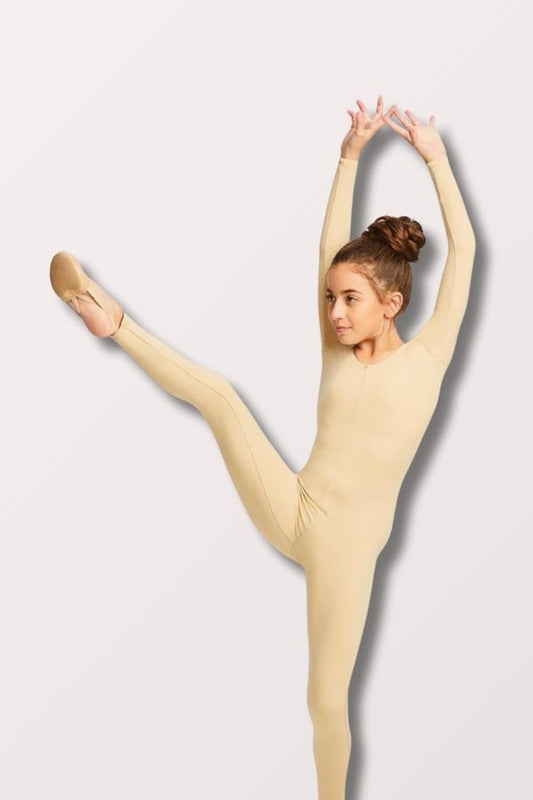 Capezio Children's Long Sleeve Unitard in Nude Style 114C at New York Dancewear Company