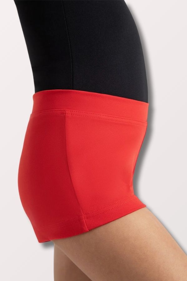 Capezio Children's Boy Cut Low Rise Shorts in Red Style TB113C at New York Dancewear Company