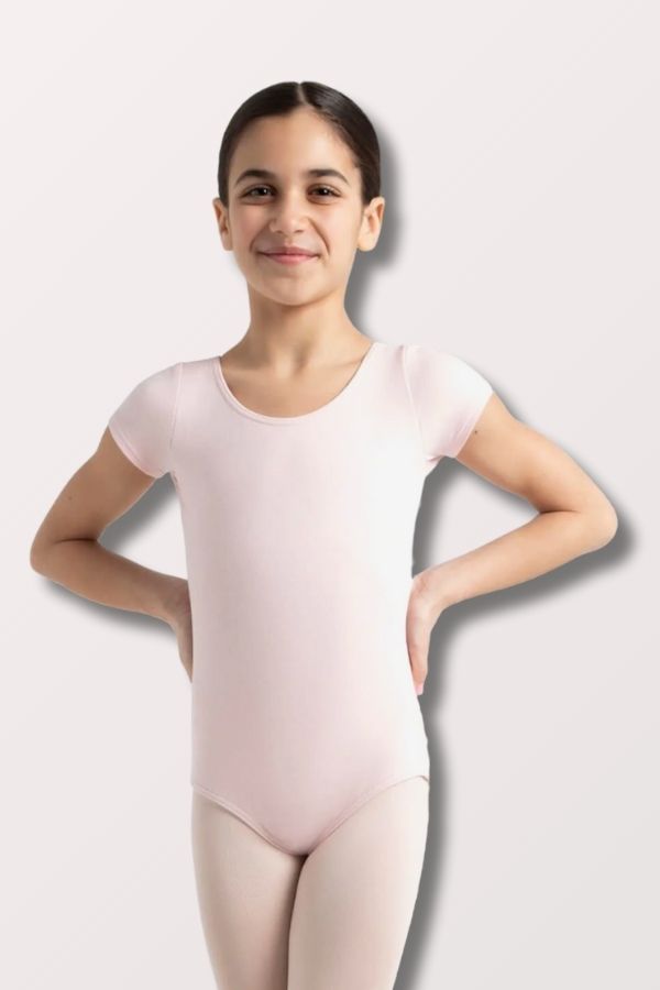 Capezio Children's Short Sleeve Leotard in Pink Style CC400C at New York Dancewear Company