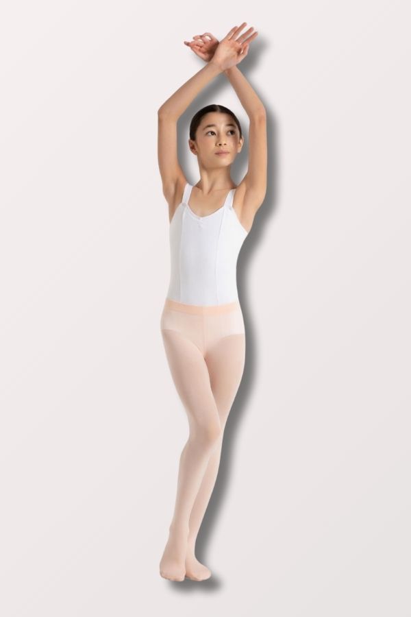 Childrens Soft Self Knit Waistband Transition Tights in ballet Pink by Capezio at NY Dancewear