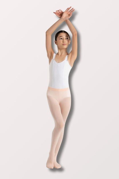Childrens Soft Self Knit Waistband Transition Tights in ballet Pink by Capezio at NY Dancewear