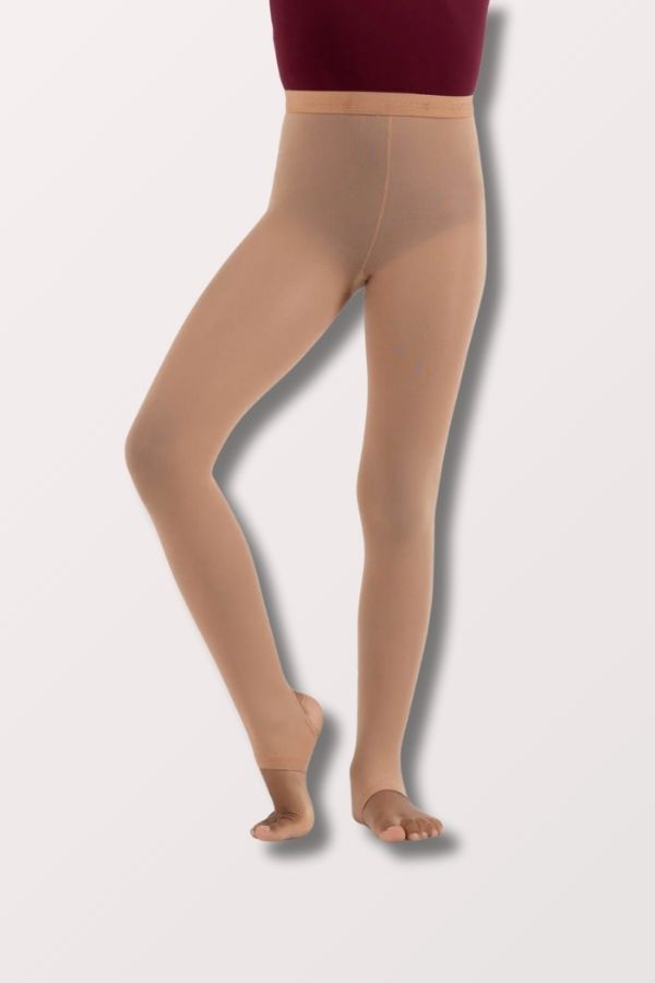 Capezio Children's Ultra Hold Stirrup Tights in Suntan Style N145C at New York Dancewear Company