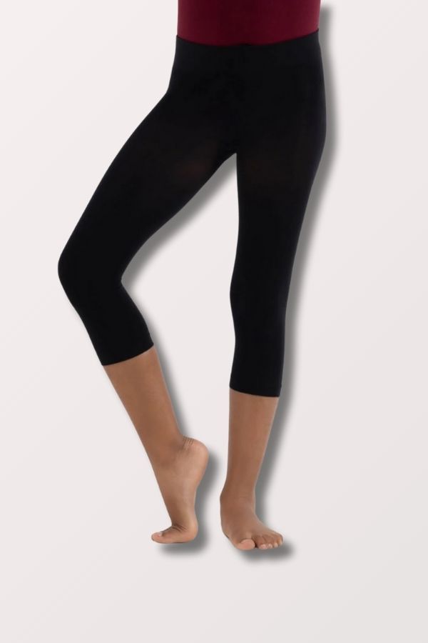 Capezio Children's Ultra Soft Hip Rider Capri Tights in Black Style 1870C at New York Dancewear Company