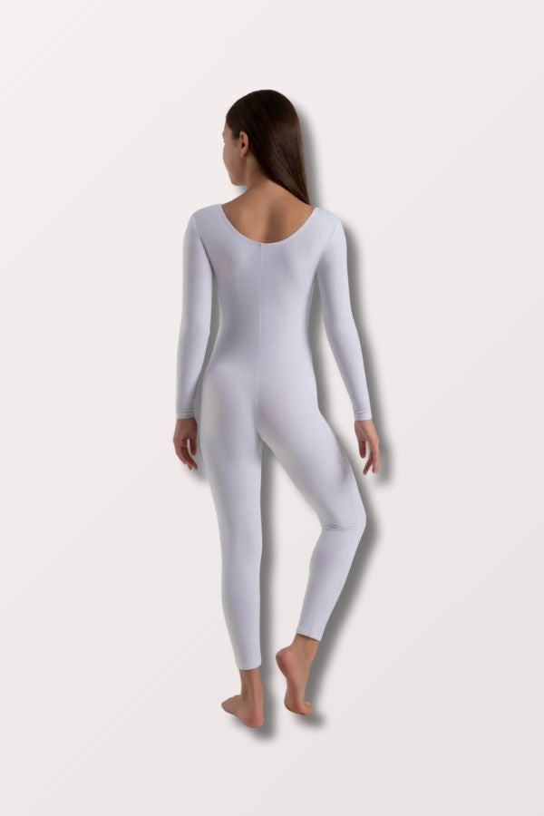 Capezio Children's Long Sleeve Unitard in White Style TB114C at New York Dancewear Company