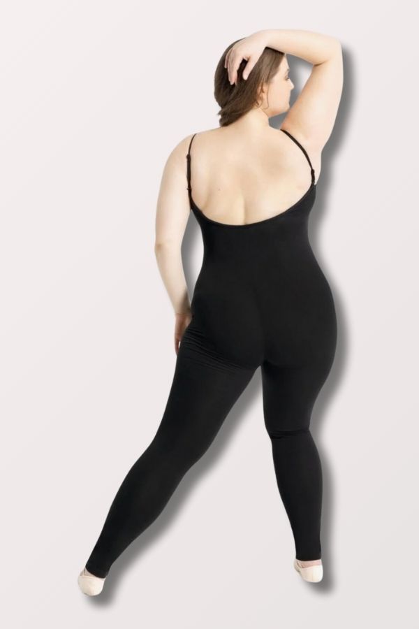Capezio Pinch Front Adjustable Strap Camisole Unitard in Black Style CC820 at New York Dancewear Company