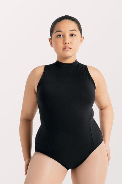 Capezio Studio Collection High Neck Leotard in Black Style SE1025W at New York Dancewear Company