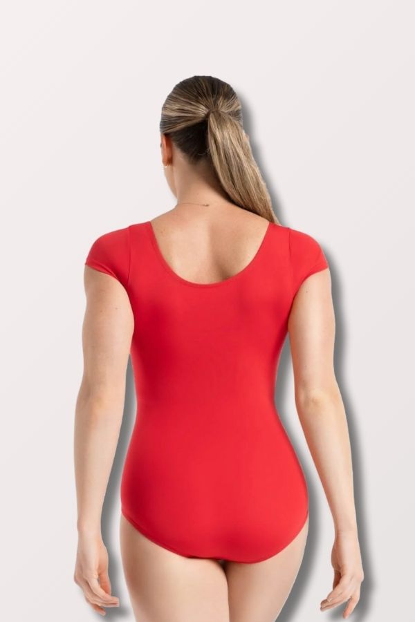 Capezio Adult Team Basics Short Sleeve Leotard in Red Style TB133 at New York Dancewear Company
