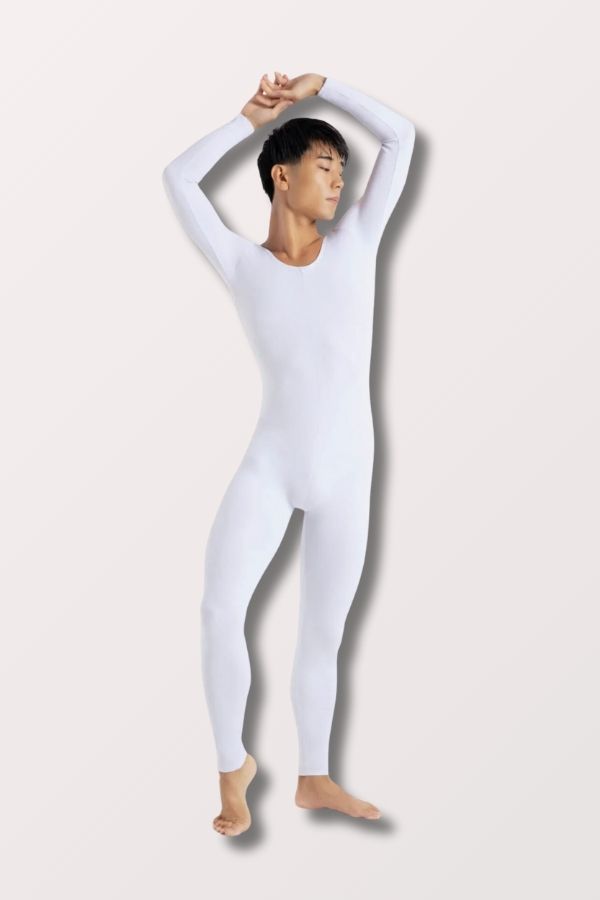 Capezio Adult Team Basics Long Sleeve Unitard in White Style TB114 at New York Dancewear Company