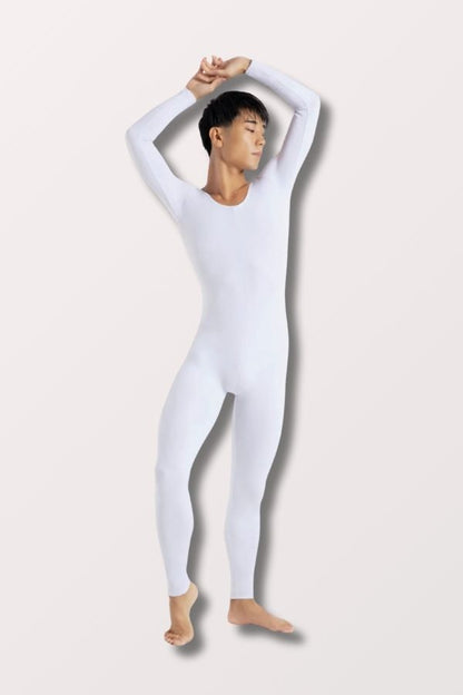 Capezio Adult Team Basics Long Sleeve Unitard in White Style TB114 at New York Dancewear Company