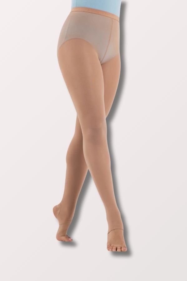 Capezio Women's Ultra Hold Stirrup Tights in Light Suntan Style N145 at New York Dancewear Company