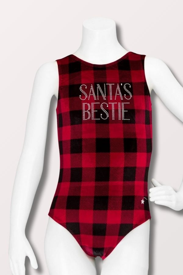 Santa's Bestie Velvet Leotard