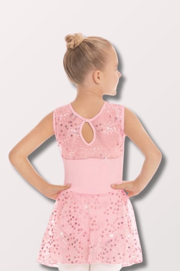 Eurotard Girls Enchanted Dreams Sequin Mesh Dance Dress in Pink Style 05457 at New York Dancewear Company