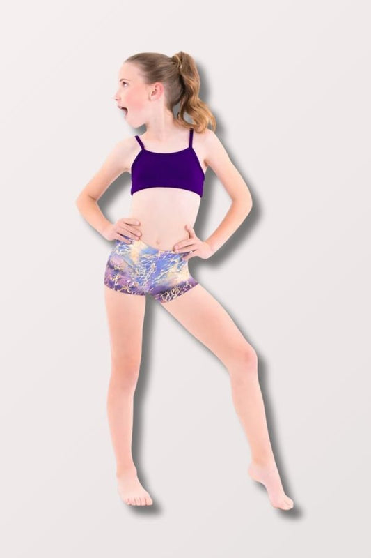 Eurotard Girls Front Lined Camisole Bra Top in Purple Style 44561 at New York Dancewear Company