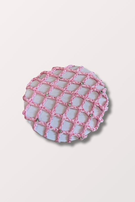 Eurotard Rhinestone Bun Cover in Pink Style 272r at New York Dancewear Company
