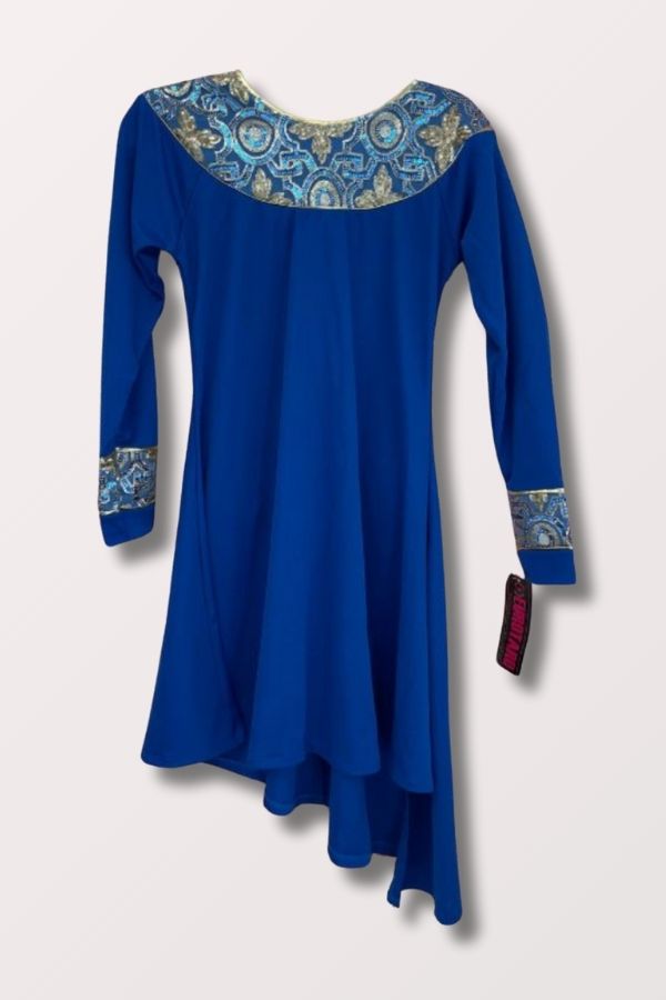 Eurotard Women's Tabernacle Tunic in Royal/Gold Style 81116 at New York Dancewear Company