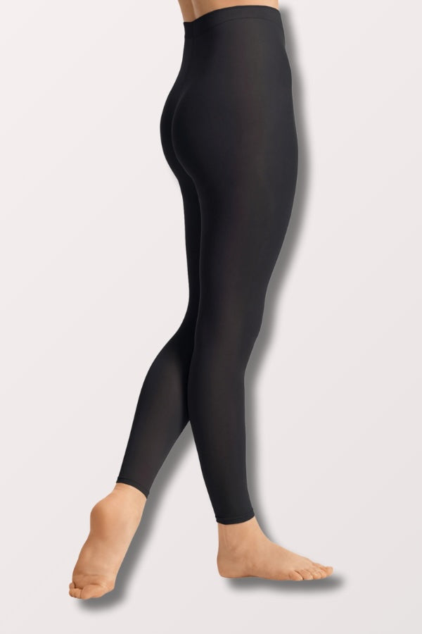 Eurotard Women's Non Run Footless Dance Tights in Black Style 212 at New York Dancewear Company