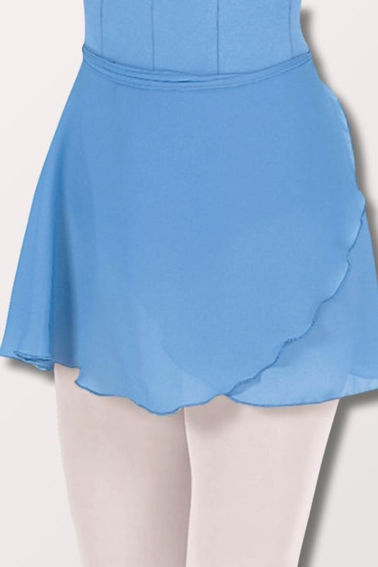 Women's 14 Inch Chiffon Wrap Skirt - Light Blue