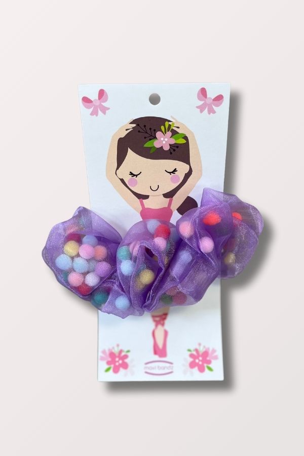 Mavi Bandz Ballerina Scrunchie in Purple at New York Dancewear Company
