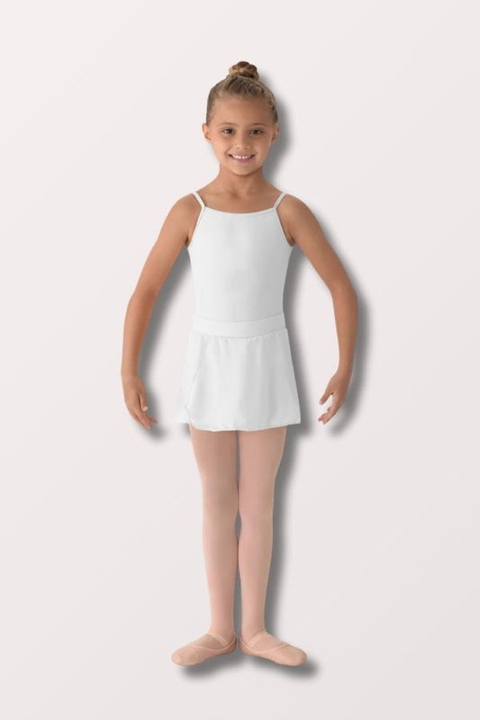 Mirella Children's Georgette Wrap Skirt Pull On in White Style MS12CH at New York Dancewear Company