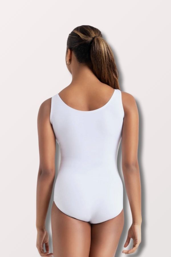Capezio Adult Team Basics Nylon Leotard in White Style TB142 at New York Dancewear Company