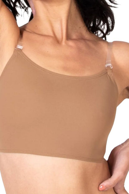 Underwraps Children's Convertible Clear Back Bra by Body Wrappers in Dark Nude Style 0275 at New York Dancewear Company