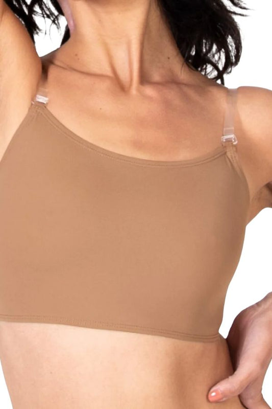 Underwraps Children's Convertible Clear Back Bra by Body Wrappers in Dark Nude Style 0275 at New York Dancewear Company
